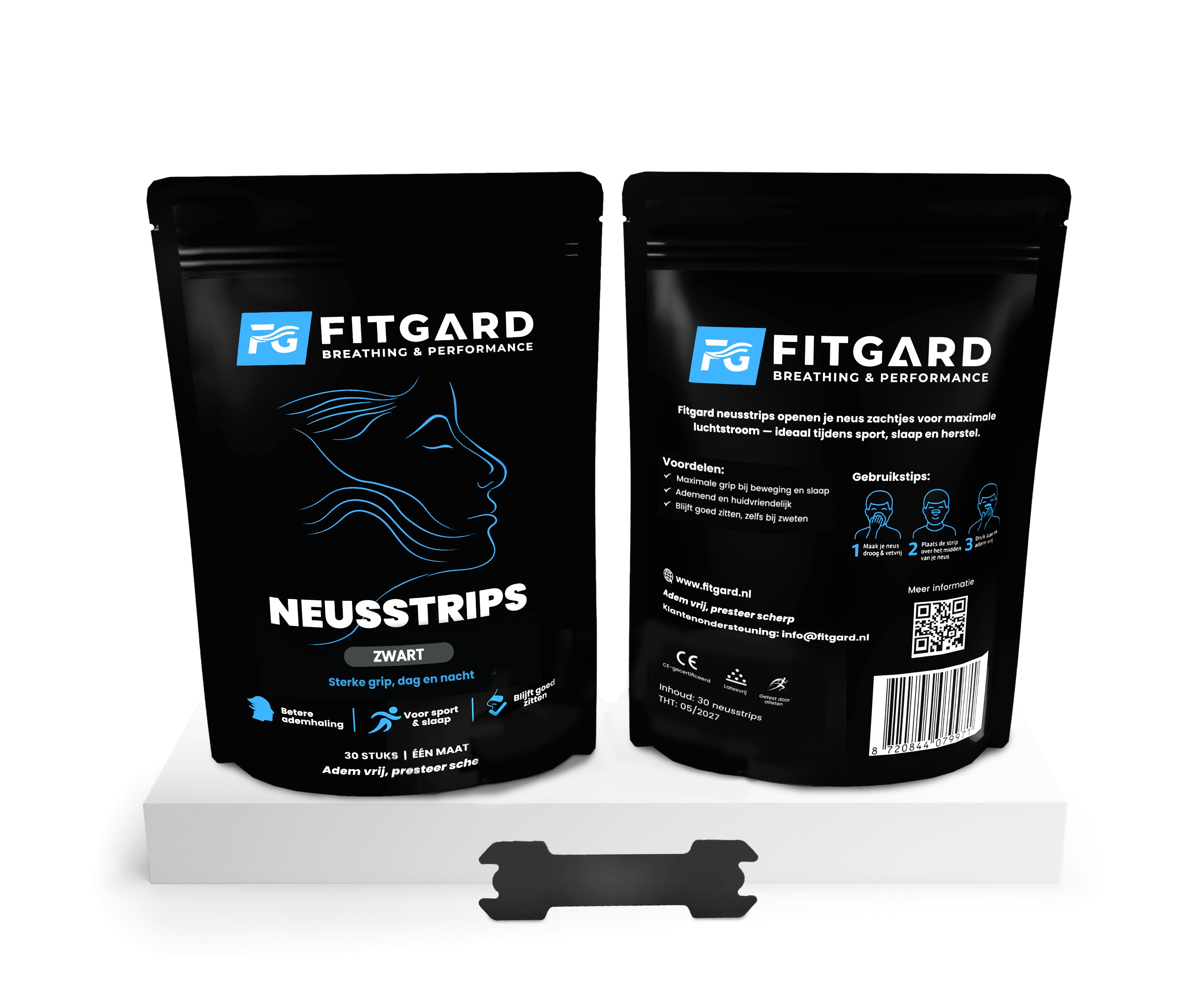 Neusstrips Sport Zwart